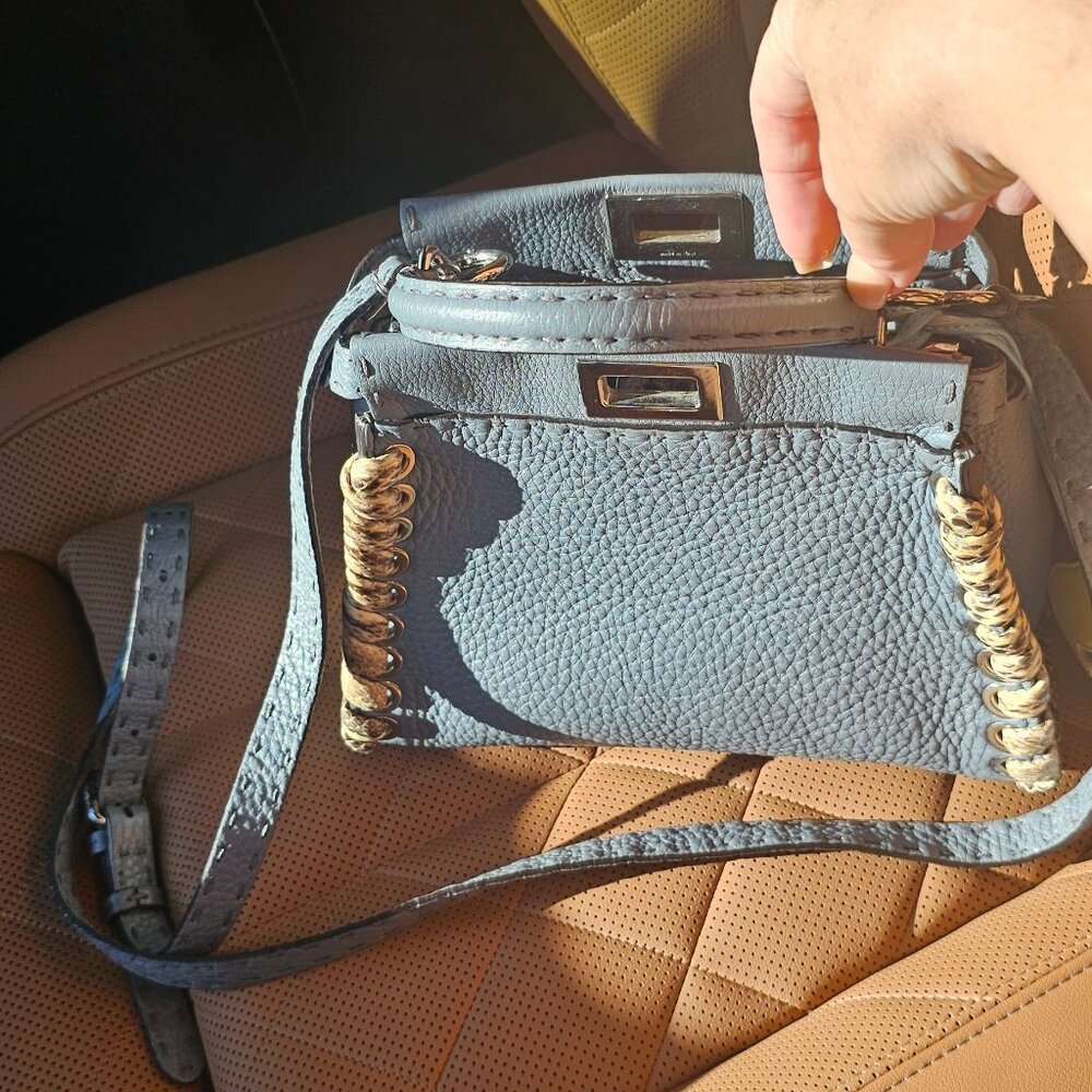 Fendi Peekaboo Mini Selleria Python whipstitch limited edition - Picture 14 of 16